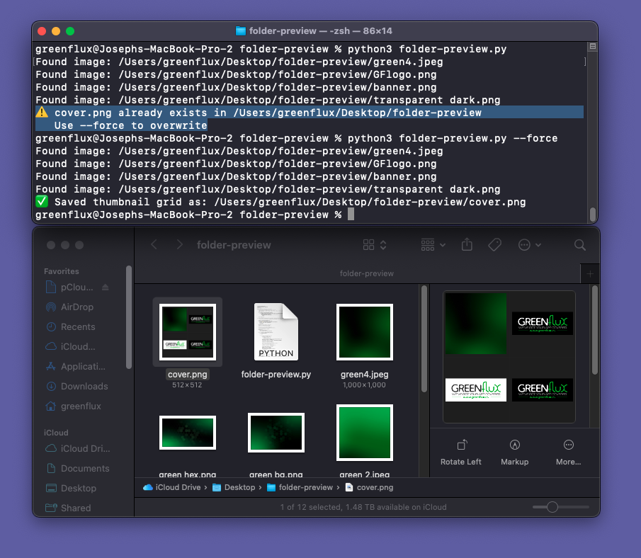 Building a 2x2 grid of images with PIL (Pillow)